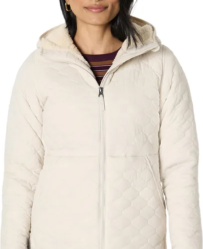 Vista 10 de Amazon Essentials Chaqueta acolchada ligera con cremallera completa resistente al agua y forro polar con capucha para mujer Negro