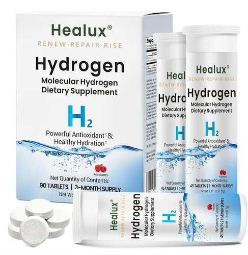 Vista 10 de Tabletas de agua de hidrógeno de 12 PPM – Tabletas moleculares de H₂ con magnesio H2 TAB Soporte antioxidante para energía, salud celular