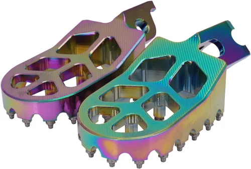 Vista 6 de JFG RACING Estriberas para Moto de Cross Estriberas de Motocicleta Pedales de Apoyo CNC Para CRF150R 07-23 CRF250R 04-23 CRF450R 02-23 CRF250L 12-21