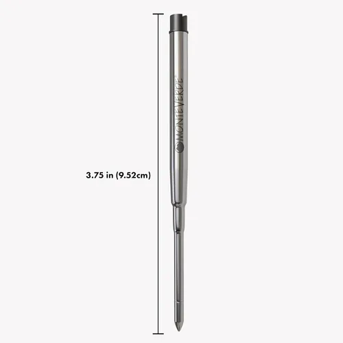 Vista 3 de Monteverde Recambio de bolígrafo de gel sin tapa para adaptarse a bolígrafos Sheaffer, punta fina, negro, 2 por paquete (S422BK)
