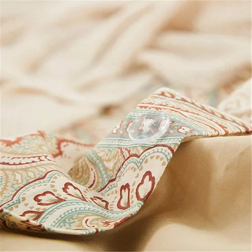 Vista 142 de ABREEZE Juego de funda de edredón tamaño individual con cierre de botón, 100% algodón egipcio, juego de ropa de cama floral de granja, color rosa, 3