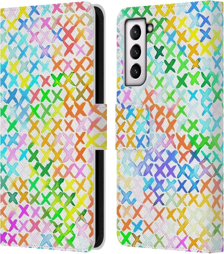 Vista 45 de Head Case Designs Officially Licensed Ninola Brushstrokes Multi Colorful Leather Wallet Case Compatible with Samsung Galaxy A07 4G