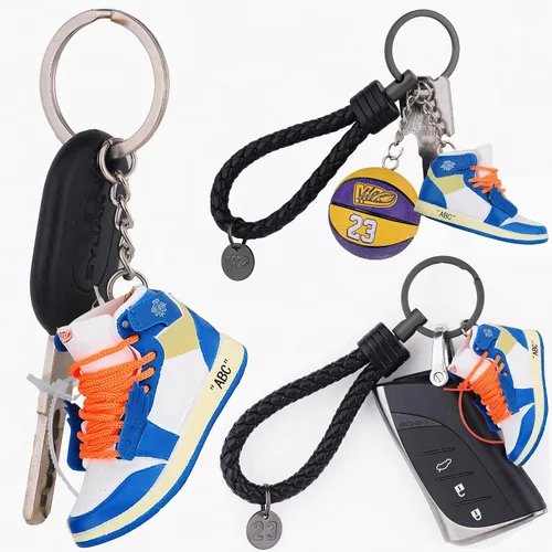 Vista 8 de MPK Mini llavero de tenis Llavero de baloncesto 3D para hombres, mujeres, regalos de graduación, regalos inspiradores