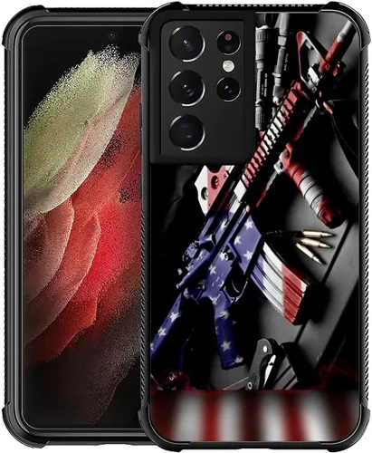 Vista 27 de Funda compatible con Samsung Galaxy S21, diseño de elefantes africanos, diseño increíble a prueba de golpes, antiarañazos, carcasa trasera