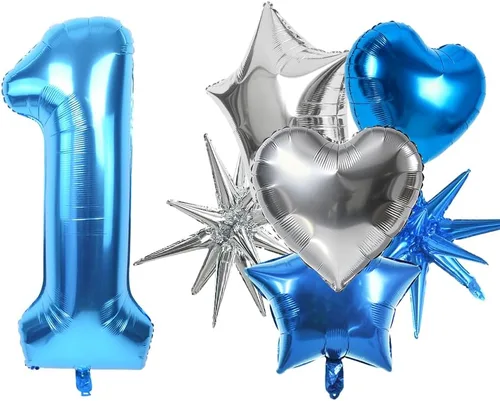Vista 165 de Toniful - Globos de helio grandes de números del 0 al 9 de 40 pulgadas, color negro, globos digitales de número 0, globos de papel de aluminio