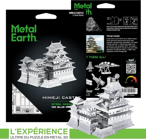 Vista 7 de Set de castillo Fascinations Metal Earth 3D Himeji de metal 3D