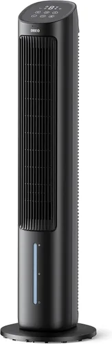 Vista 2 de Dreo Paquete de enfriador de aire evaporativo y ventilador de torre oscilante sin aspas, ventilador de soplado de aire frío de 40 pulgadas