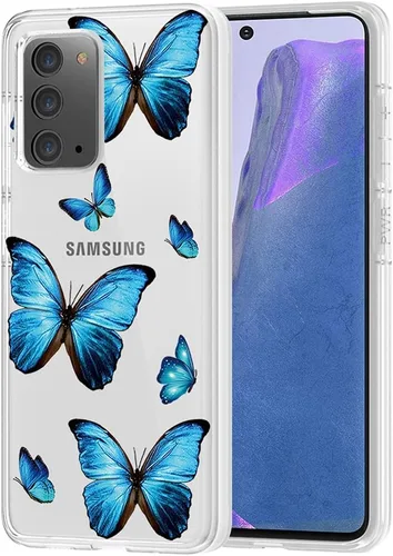 Vista 8 de Funda para Galaxy Note 20 5G, para Samsung Note 20 Linda Caso, Transparente Flexible Bumper TPU Suave Caucho Silicona Funda para Samsung Galaxy Note