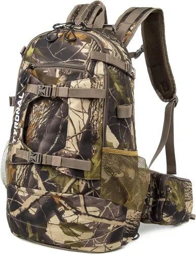 Vista 7 de Mochila de caza, paquetes de caza duraderos para hombres camuflaje - caqui