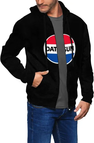 Vista 3 de Lizisgu Datsun - Sudadera con capucha y cremallera completa para hombre
