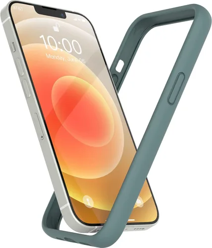 Vista 41 de Funda de silicona líquida para iPhone 12/12 Pro de 6.1 pulgadas, color negro [Absorción de golpes] [Protección de borde elevado]