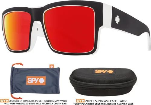 Vista 3 de SPY Cyrus Square Sunglasses for Men for Women + BUNDLE with Designer iWear Eyewear Kit