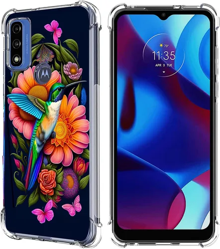 Vista 33 de Funda para Moto G Pure/Moto G Power 2022/Moto G Play 2023, colorida funda protectora de poliuretano termoplástico resistente a los arañazos