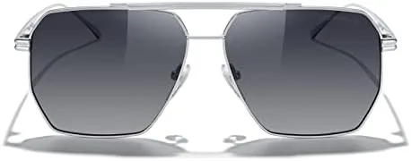 Vista 2 de MERRY'S Gafas de sol cuadradas polarizadas de gran tamaño para mujeres y hombres, sombras retro vintage UV400 clásicas de metal grandes