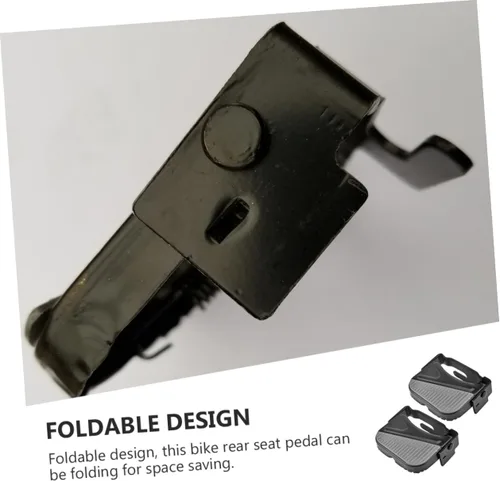 Vista 9 de VANZACK 1 par de pedales plegables reposapiés bicicleta reposapiés bicicleta asiento niños bicicleta para niños+bicicletas pedales de asiento