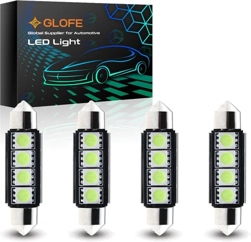 Vista 21 de Bombillas LED Festoon 6411 6418 C5W de 9 a 30 V extremadamente brillantes, sin errores, 1.5 pulgadas, 1.417 in para luces de cúpula de mapa