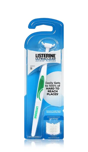 Vista 13 de Reach Paquete de hilo dental encerado y hilo dental de acceso ultrarrápido Listerine Eliminación efectiva de placa, sin PFAS Resistencia a