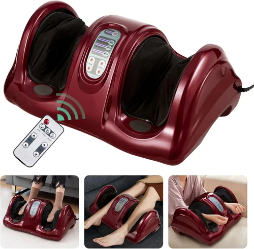 Vista 10 de Giantex Shiatsu - Máquina masajeadora de pies para pies, pierna y pantorrilla, tobillo para aliviar el dolor, regalo de spa, masaje de amasamiento