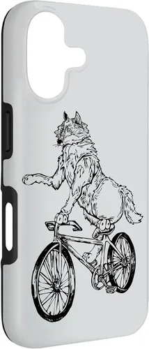 Vista 3 de Wolf Cycling Bicycle Funny Animal Cyclist Biking Bike Case for iPhone 17