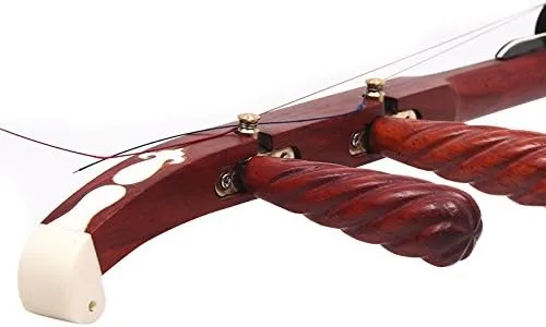 Vista 3 de OrientalMusicSantuario Performers Rosewood Soprano Banhu - Ópera china Bang-Zi Violín Erhu