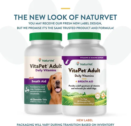 Vista 2 de NaturVet VitaPet Vitaminas diarias para perros con ayuda respiratoria – Incluye espectro completo de vitaminas, minerales, ácidos grasos omega-6