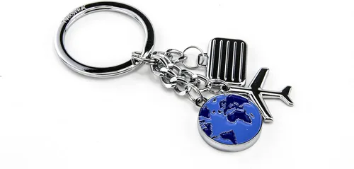 Vista 14 de Troika Llavero de cadena de patente con 6 anillos (KR1060MA)