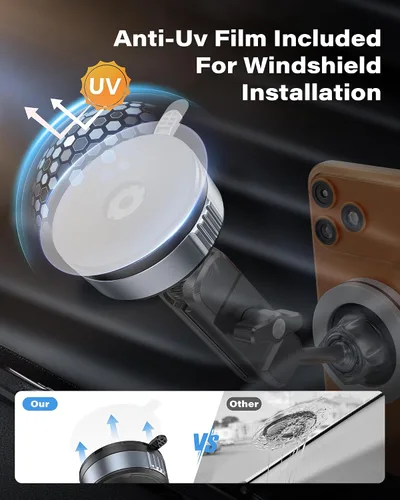 Vista 6 de 1" Ball Suction Cup Mount Base, 2-in-1 Vacuum&Adhesive for RAM Mount B
