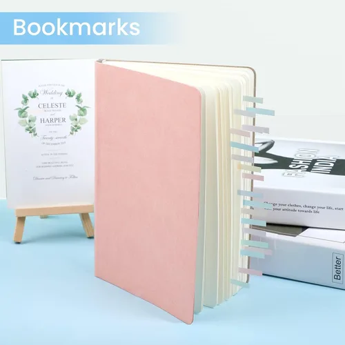 Vista 5 de NEWEST 960 tiras de resaltador transparentes para leer, pestañas de resaltador extraíbles degradadas para anotar libros, notas adhesivas de página