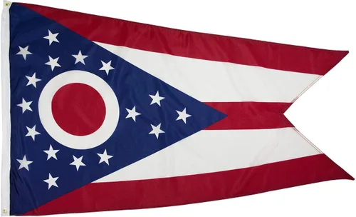 Vista 73 de FlagSource Bandera del estado de Alabama, material de nailon 200D con certificación FMAA, resistente, fabricada en Estados Unidos, resistente a