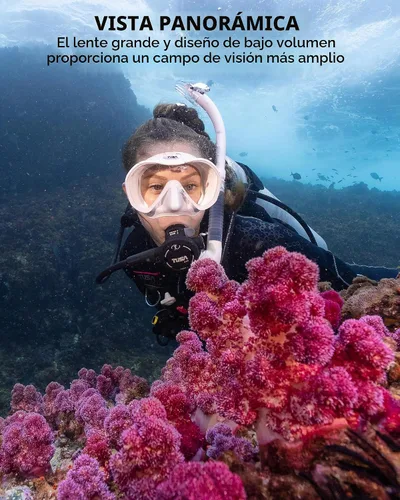 Vista 4 de Tusa Zensee - Máscara de buceo Negro