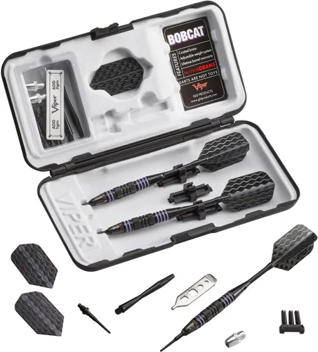 Vista 12 de Viper by GLD Products Bobcat Adjustable Weight Soft Tip Darts with Storage/Travel Case