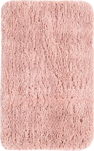 Vista 3 de Unique Loom Bano Luxe Bath Mat Collection - Alfombra de lujo (1 pies 8 pulgadas x 2 pies 7 pulgadas, rectangular, algodón rosa azúcar)