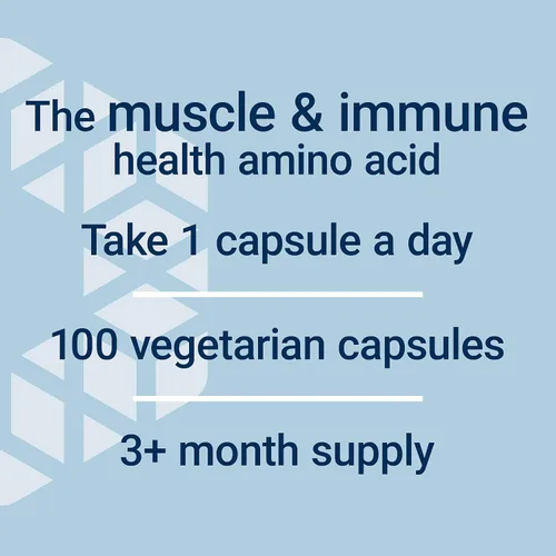 Vista 5 de Life Extension L-Glutamina, 500 mg de L-glutamina, aminoácido, apoya la salud muscular y la salud inmune, sin gluten, sin OMG, 100 cápsulas