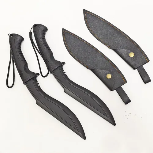 Vista 7 de Palabra corta de plástico Cuchillo corto de polipropileno de alta dureza de 12 pulgadas de longitud estilo nepalí tanto con vaina de PU práctica