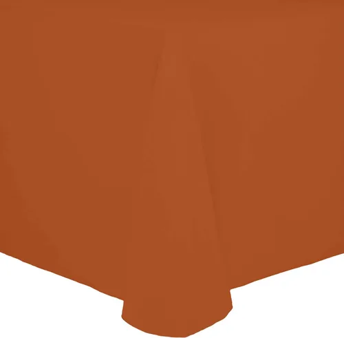 Vista 19 de Ultimate Textile Cotton-Feel - Mantel ovalado de poliéster hilado resistente a las manchas y a las arrugas, lavable a máquina, color berenjena, 1