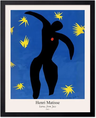 Vista 24 de Monem Art - Póster vintage de Henri Matisse – Gato retro con estampado de pez rojo – Arte de fauvismo – Arte animal – Pintura clásica – Arte fino