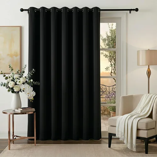 Vista 27 de RYB HOME Cortinas portátiles para puerta con privacidad, cortinas opacas y aislantes térmicas para dormitorio, armario, sala de estar, comedor, Beige
