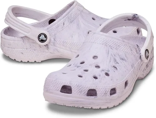 Vista 2 de Crocs Zuecos clásicos de teñido anudado marmoleado para mujer
