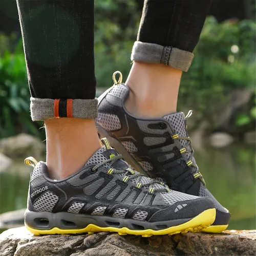 Vista 6 de RUNMAXX Mens Hiking Shoes Womens Fishing Aqua Water Shoes Outdoor Sneakers Quick Drying Mesh Barefoot