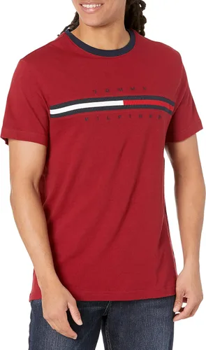 Vista 30 de Tommy Hilfiger Mens Short Sleeve Tino T-Shirt Manzana roja