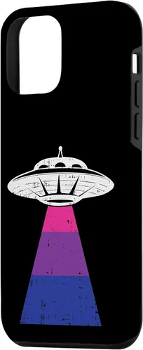 Vista 2 de iPhone 12 mini Alien Secuestro Orgullo Bisexual LGBT-Q Gaylien UFO Orgulloso Bi Case