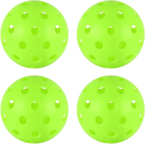 Vista 9 de 4/6/12/20/50/100 bolas de pickleball, bolas de pickleball de 40 agujeros para exteriores, juego de bolas de pepinillo espaciadas de precisión