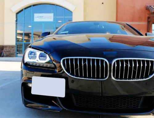 Vista 8 de Soporte para placa matrícula para BMW, Negro