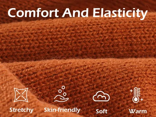 Vista 6 de Home Prefer - Gorro de invierno para hombre con visera, cálida y doble punto.