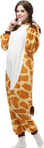 Vista 6 de LABULA Pijama de animal unisex para adultos, para Halloween, cosplay, ropa de dormir