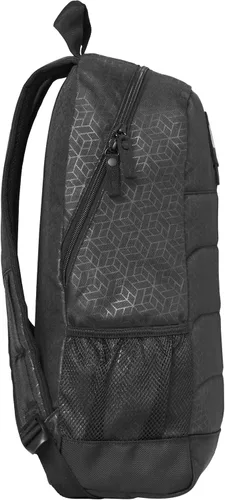 Vista 3 de Caterpillar Mochila Benji para hombre, Negro en relieve térmico, Mochila Benji