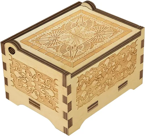 Vista 3 de Sooharic You are My Sunshine - Caja de música para hija, hijo, papá, mamá, única para niños, caja de música de madera con grabado vintage