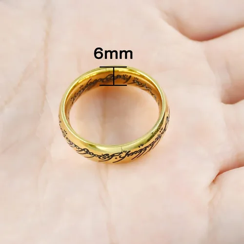 Vista 3 de El Señor de los Anillos Anillo de Poder para Hombres y Mujeres Fidget Anillo para Hombres