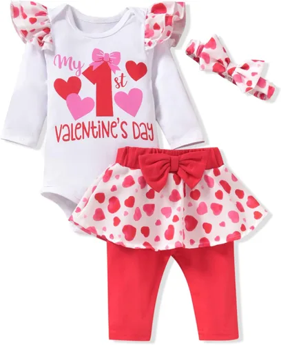Vista 10 de Aalizzwell Ropa para bebé niña Día de San Patricio Negro