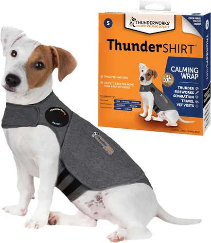 Vista 10 de ThunderShirt para perros, XX Pequeño, Gris Heather Clásico - Chaleco Calmante para la Ansiedad de Perros